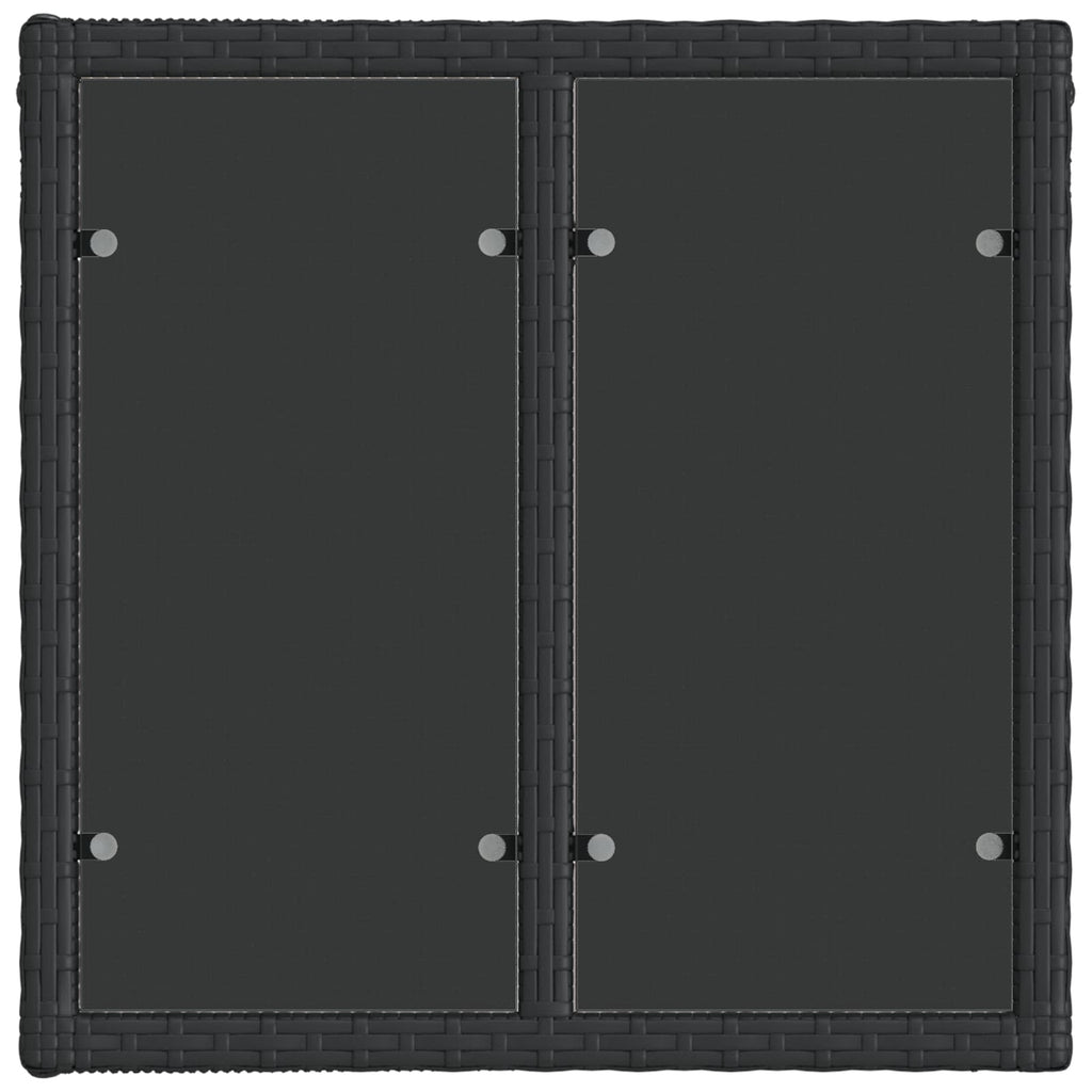 vidaXL Gartensofa-set 5 pcs Schwarz und Cremeweiß Poly-Rattan