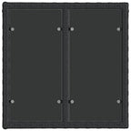 vidaXL Gartensofa-set 11 pcs Schwarz und Cremeweiß Poly-Rattan