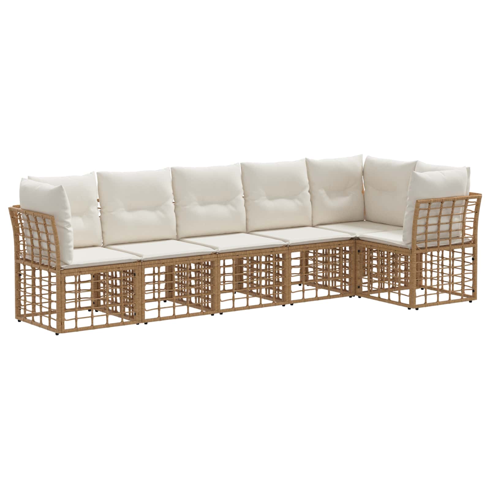 vidaXL Gartensofa-set Poly-Rattan