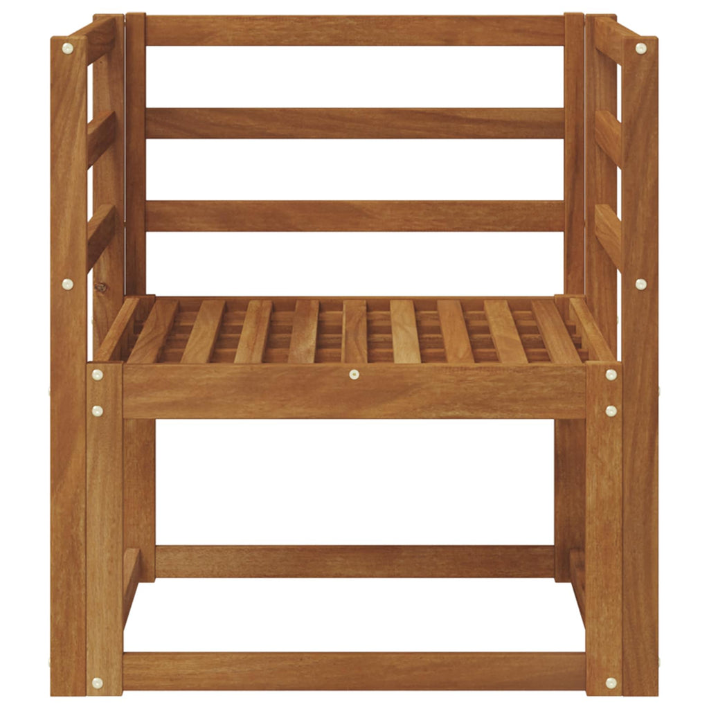 vidaXL Outdoor-Sofa Massivholz Akazie Natur