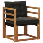 vidaXL 2 Stück Outdoor-Sofa Massivholz Akazie Natur