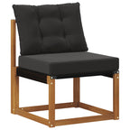 vidaXL 2 Stück Outdoor-Sofa Massivholz Akazie Natur