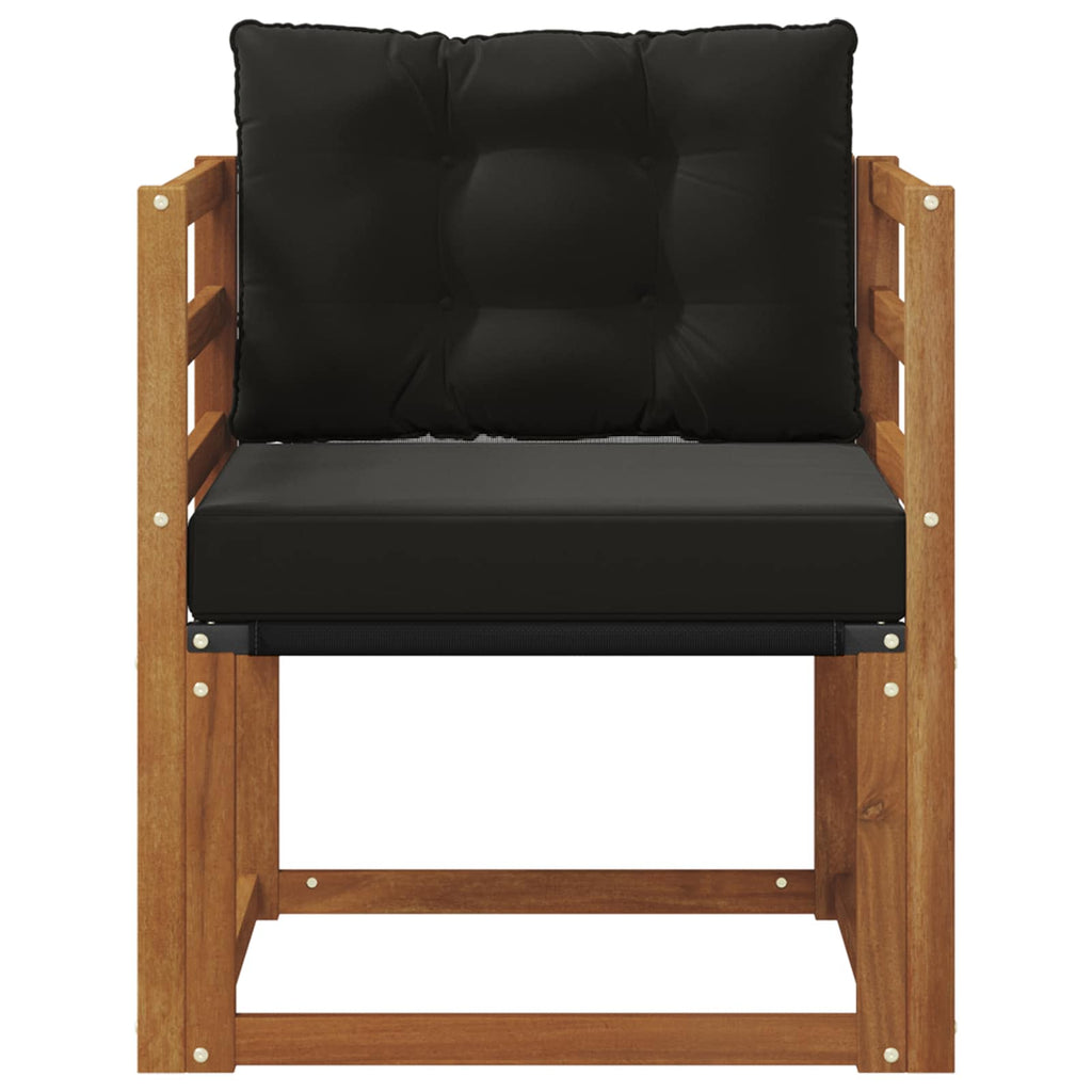 vidaXL 2 Stück Outdoor-Sofa Massivholz Akazie Natur