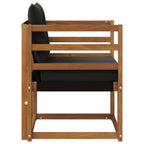 vidaXL 2 Stück Outdoor-Sofa Massivholz Akazie Natur