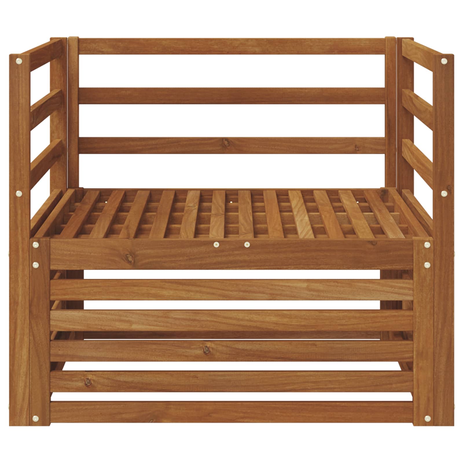 vidaXL 2 Stück Outdoor-Sofa Natur