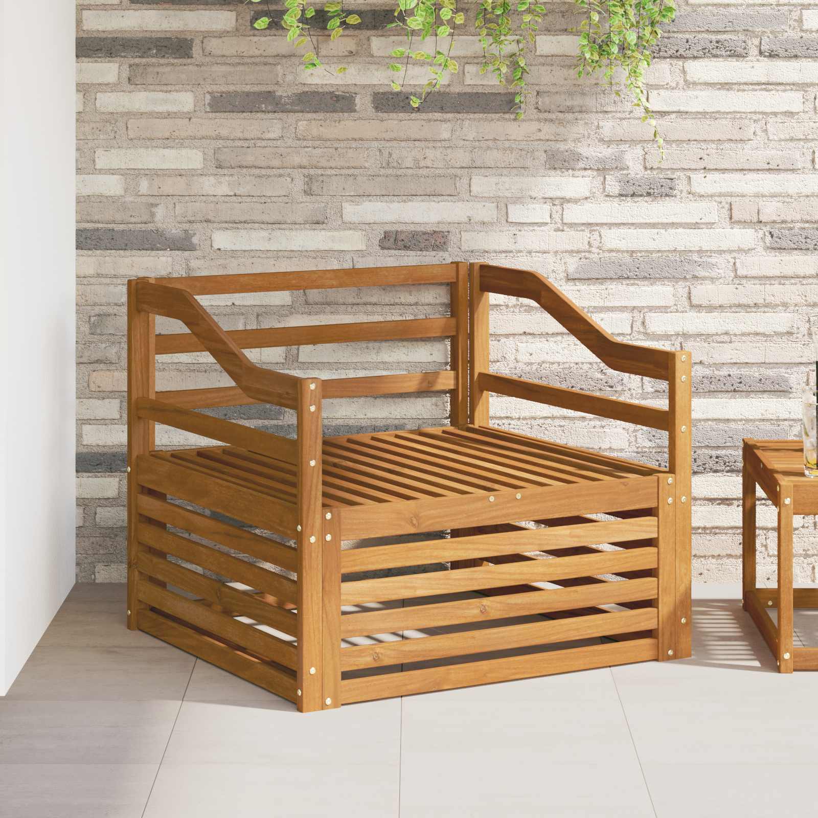 vidaXL Outdoor-Sofa Natur