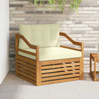 vidaXL Outdoor-Sofagarnitur Massivholz Akazie Natur