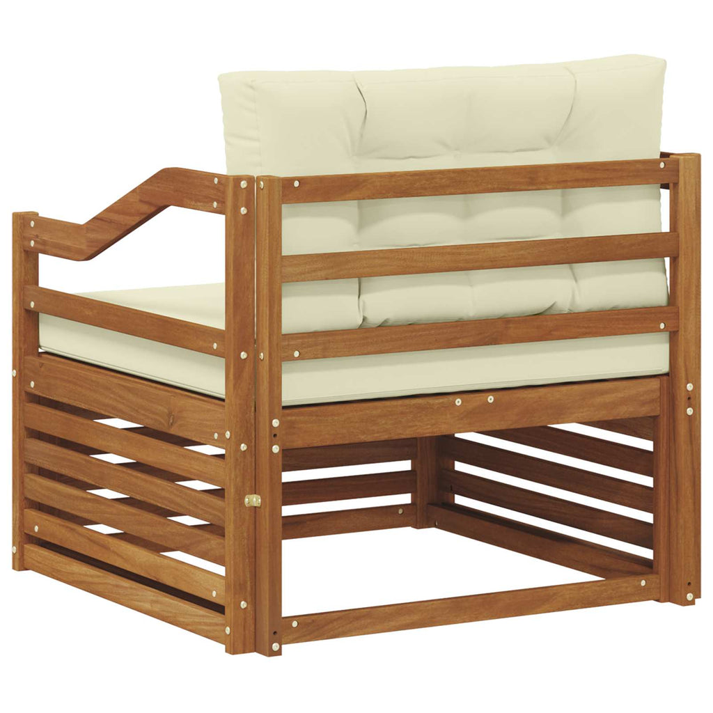 vidaXL Outdoor-Sofagarnitur Massivholz Akazie Natur