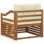 vidaXL Outdoor-Sofagarnitur Massivholz Akazie Natur