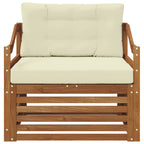 vidaXL Outdoor-Sofagarnitur Massivholz Akazie Natur