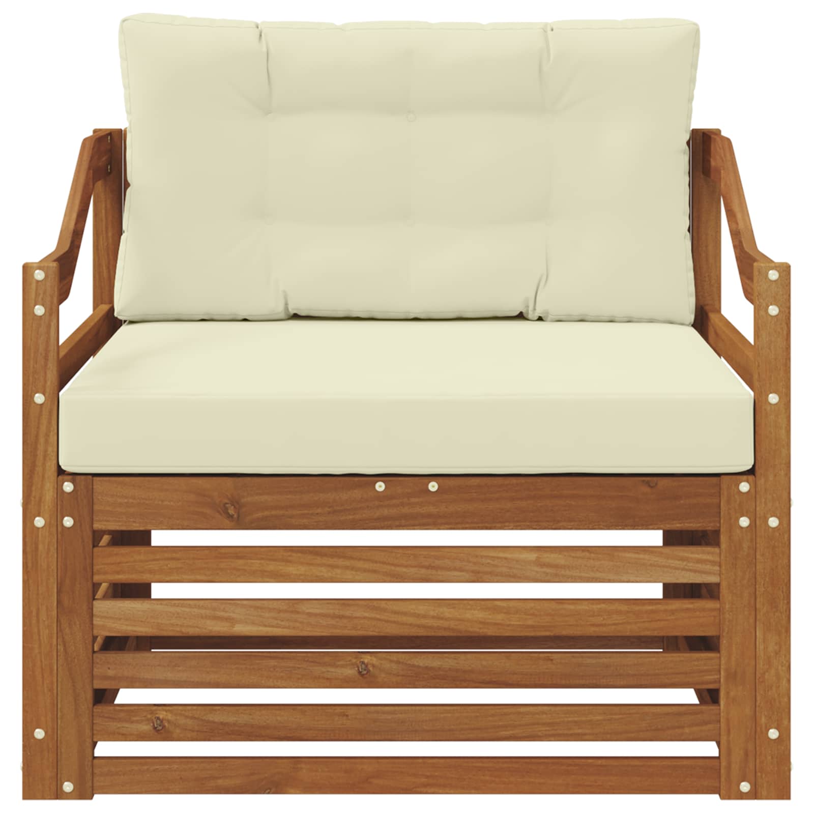 vidaXL Outdoor-Sofagarnitur Massivholz Akazie Natur