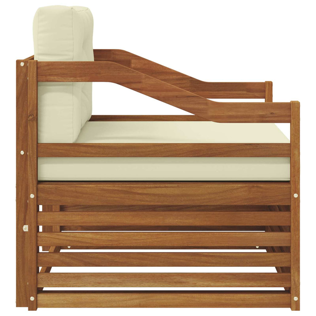 vidaXL Outdoor-Sofagarnitur Massivholz Akazie Natur