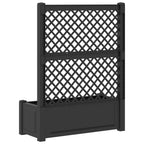 vidaXL Großer Pflanzer mit Rankgitter Anthrazit 99,5 x 43 x 133,5 cm