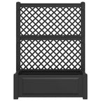 vidaXL Großer Pflanzer mit Rankgitter Anthrazit 99,5 x 43 x 133,5 cm