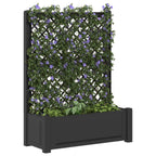 vidaXL Großer Pflanzer mit Rankgitter Anthrazit 99,5 x 43 x 133,5 cm