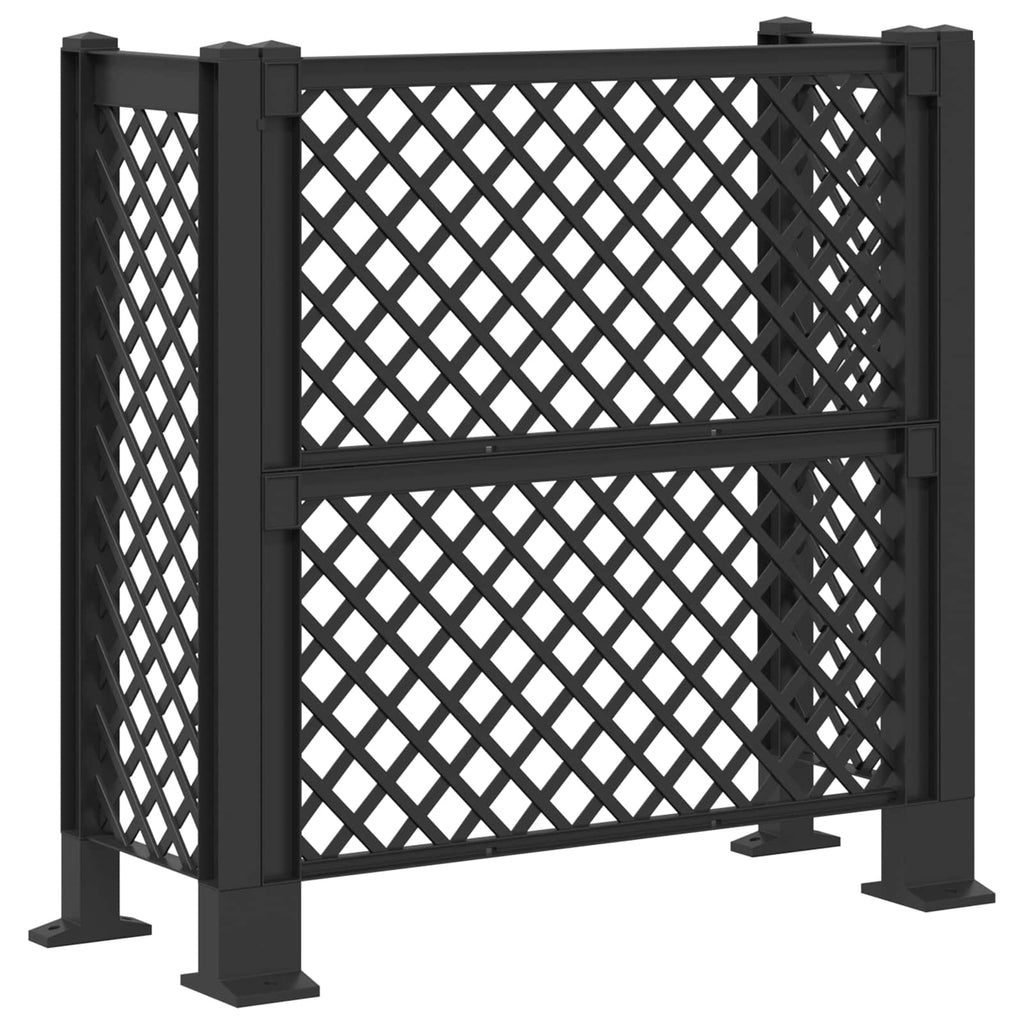 vidaXL Mülltonnengitter Anthrazit 123 x 47 x 114 cm PP