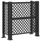 vidaXL Mülltonnengitter Anthrazit 123 x 47 x 114 cm PP