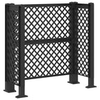 vidaXL Mülltonnengitter Anthrazit 123 x 47 x 114 cm PP