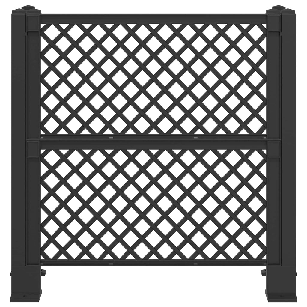 vidaXL Mülltonnengitter Anthrazit 123 x 47 x 114 cm PP