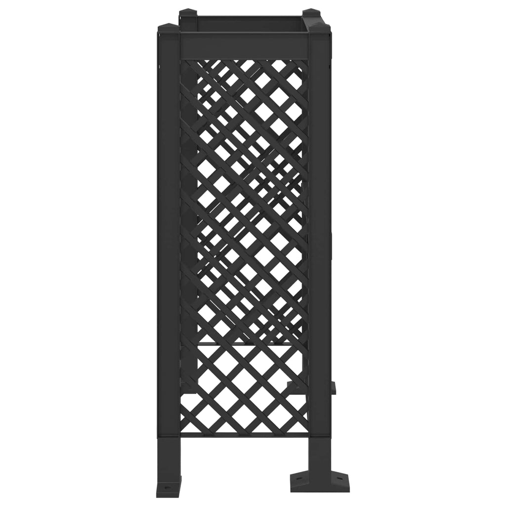 vidaXL Mülltonnengitter Anthrazit 123 x 47 x 114 cm PP