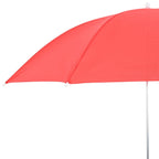 vidaXL Sonnenschirm mit Klemme 2 pcs Feuersteinrot Ø 105 x 86 cm
