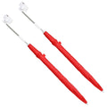 vidaXL Sonnenschirm mit Klemme 2 pcs Feuersteinrot Ø 105 x 86 cm