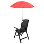 vidaXL Sonnenschirm mit Klemme 2 pcs Feuersteinrot Ø 105 x 86 cm