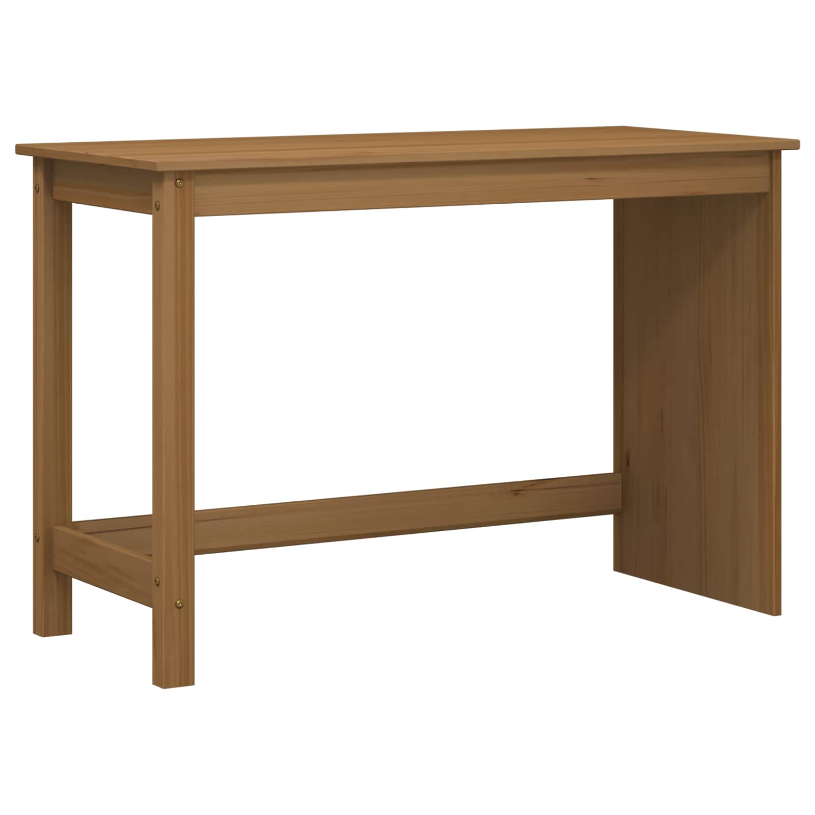 vidaXL Desk und Rolling Cabinet Set MOSS 2 pcs Honigbraun