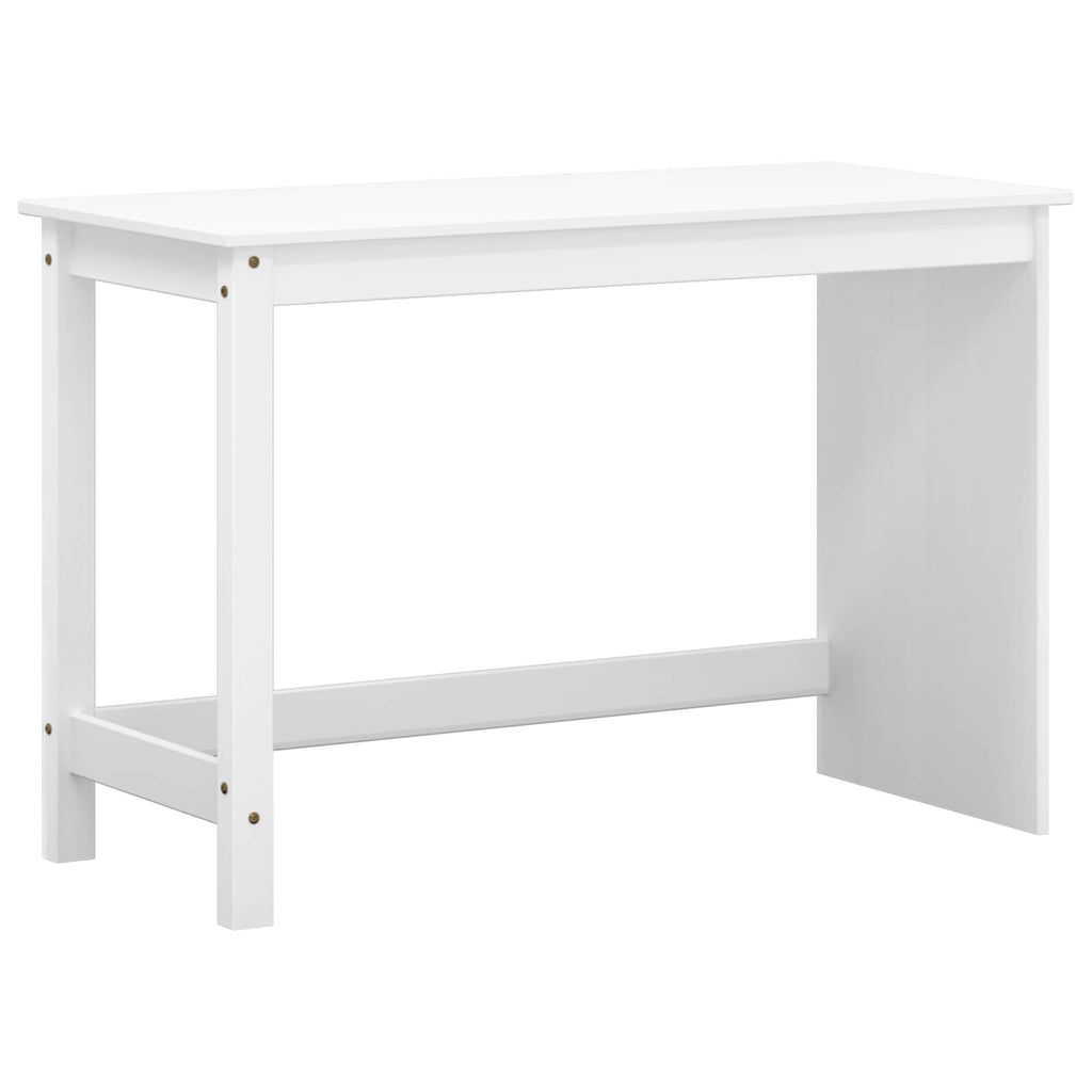 vidaXL Desk und Rolling Cabinet Set MOSS 2 pcs Weiß