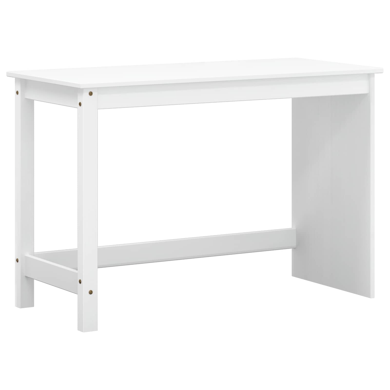 vidaXL Desk und Rolling Cabinet Set MOSS 2 pcs Weiß