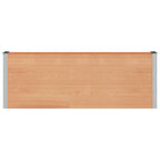 vidaXL Hochbeet Braun 200 x 30 x 72 cm WPC und Aluminium
