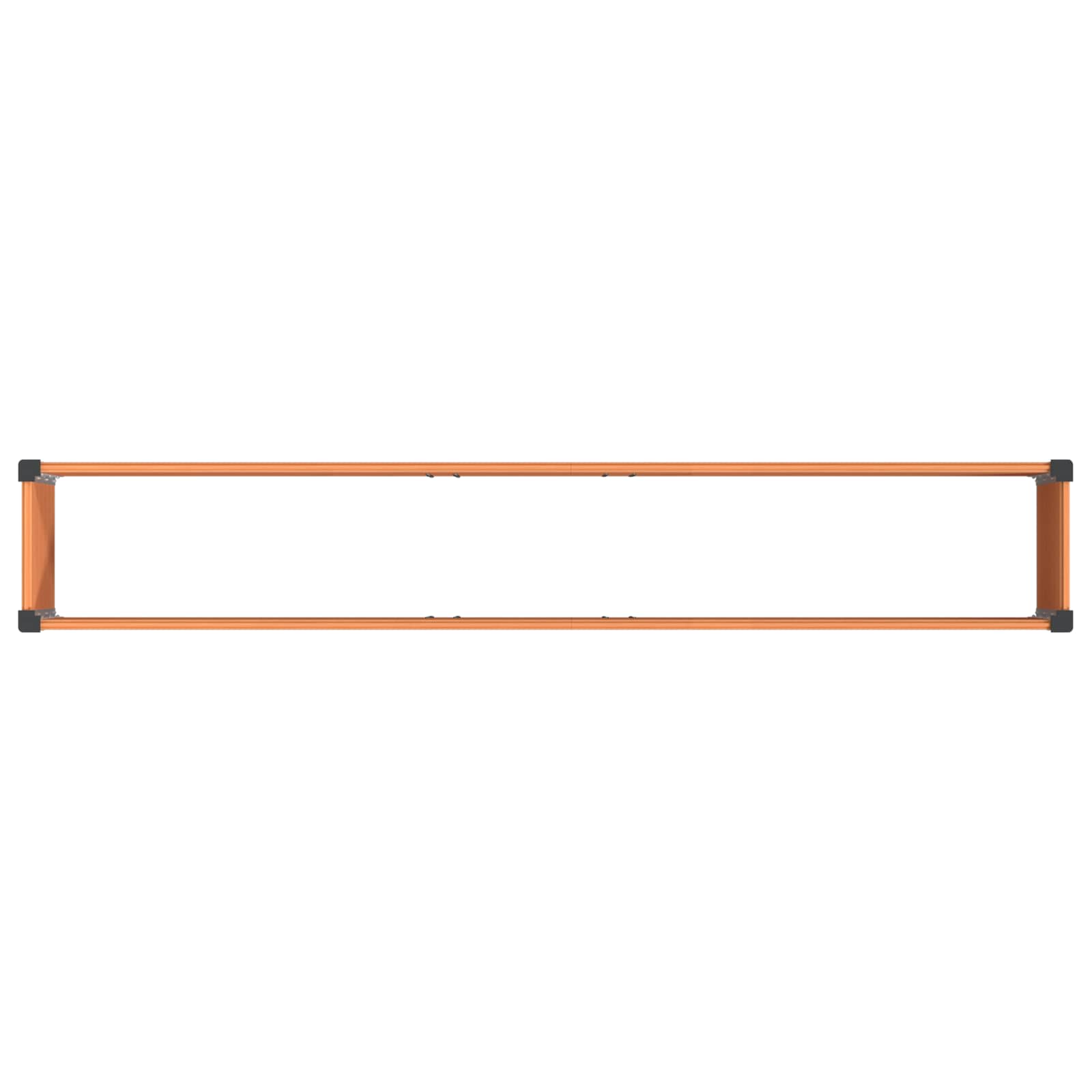 vidaXL Hochbeet Braun 200 x 30 x 72 cm WPC und Aluminium