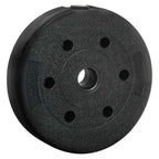 vidaXL 2-in-1 Hantelset 40kg Schwarz und Rot Zement und Eisensand