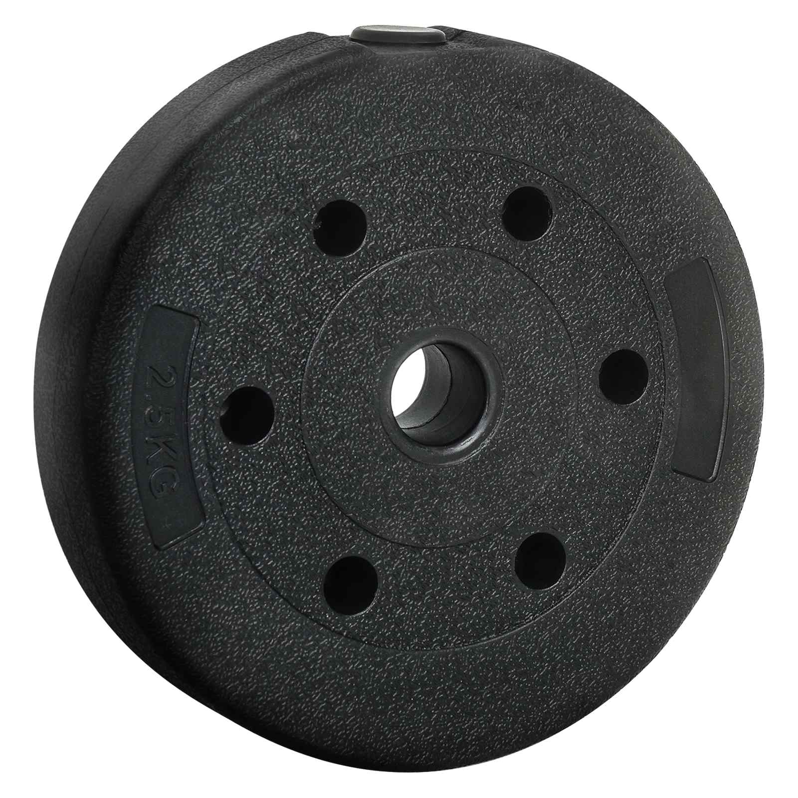 vidaXL 2-in-1 Hantelset 40kg Schwarz und Rot Zement und Eisensand