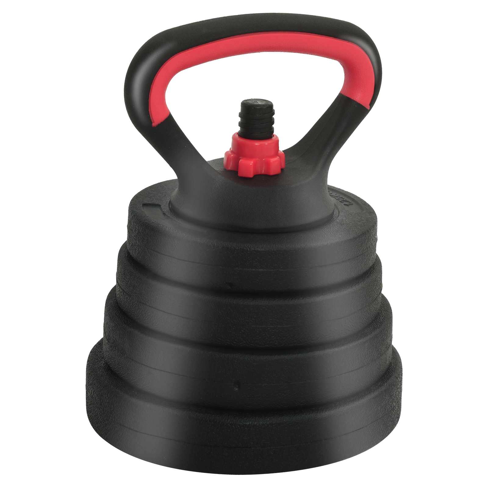 vidaXL 4-in-1 Hantelset 40kg Schwarz und Rot Zement und Eisensand