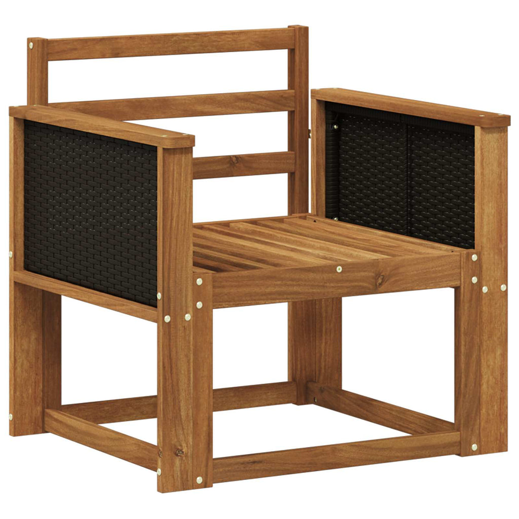 vidaXL Outdoor Mittelsofa Massivholz Akazie Natur