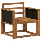vidaXL Outdoor Mittelsofa Massivholz Akazie Natur