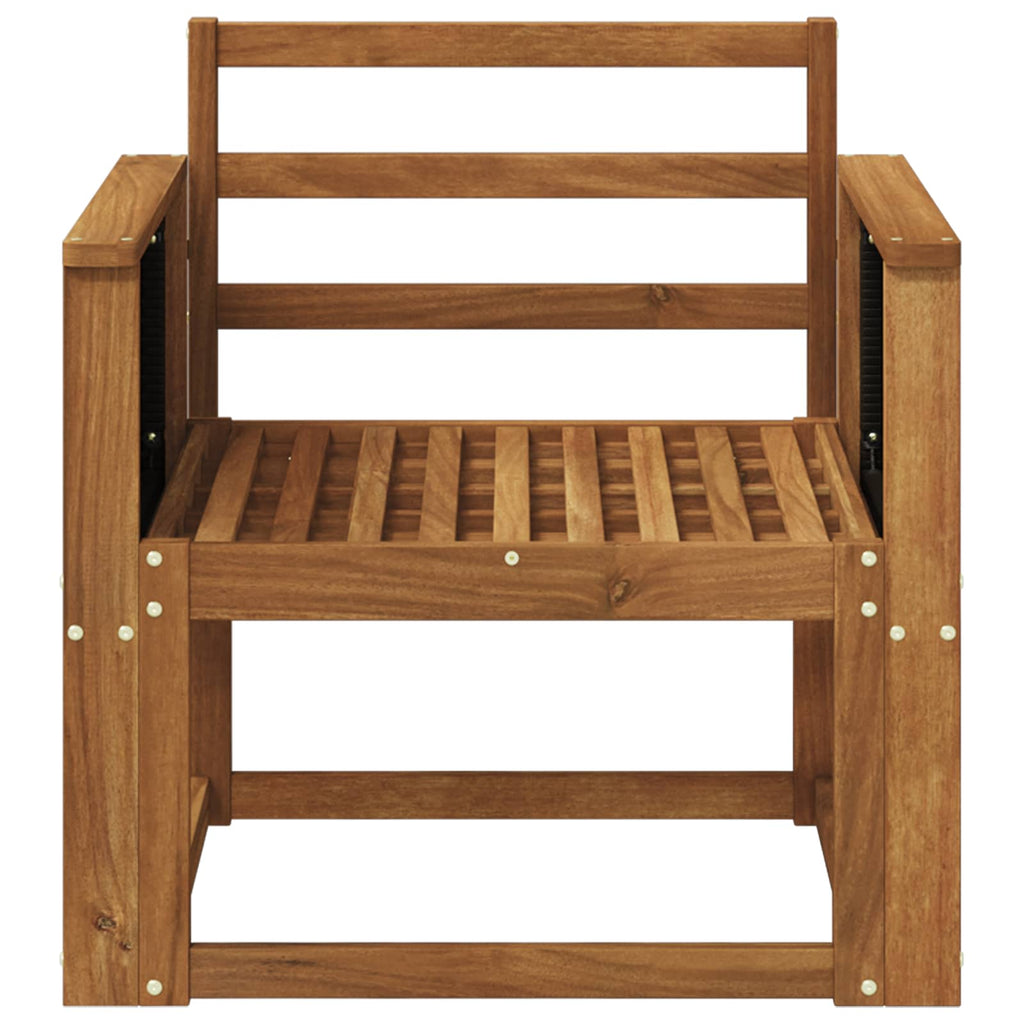 vidaXL Outdoor Mittelsofa Massivholz Akazie Natur