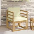 vidaXL 2 Stück Outdoor-Sofagarnitur Polyester Weiß und Creme