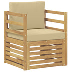 vidaXL Outdoor-Sofa Polyester Weiß
