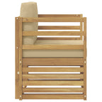 vidaXL Outdoor-Sofa Polyester Weiß