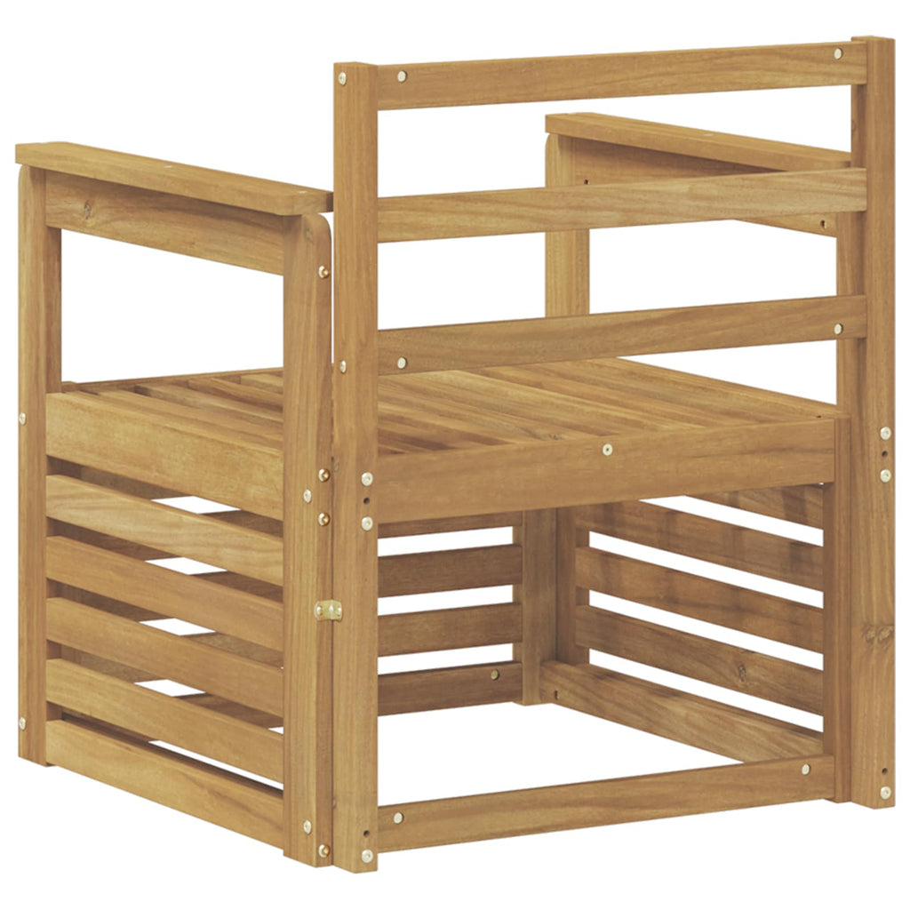 vidaXL 2 Stück Outdoor-Sofagarnitur Massivholz Akazie Weiß