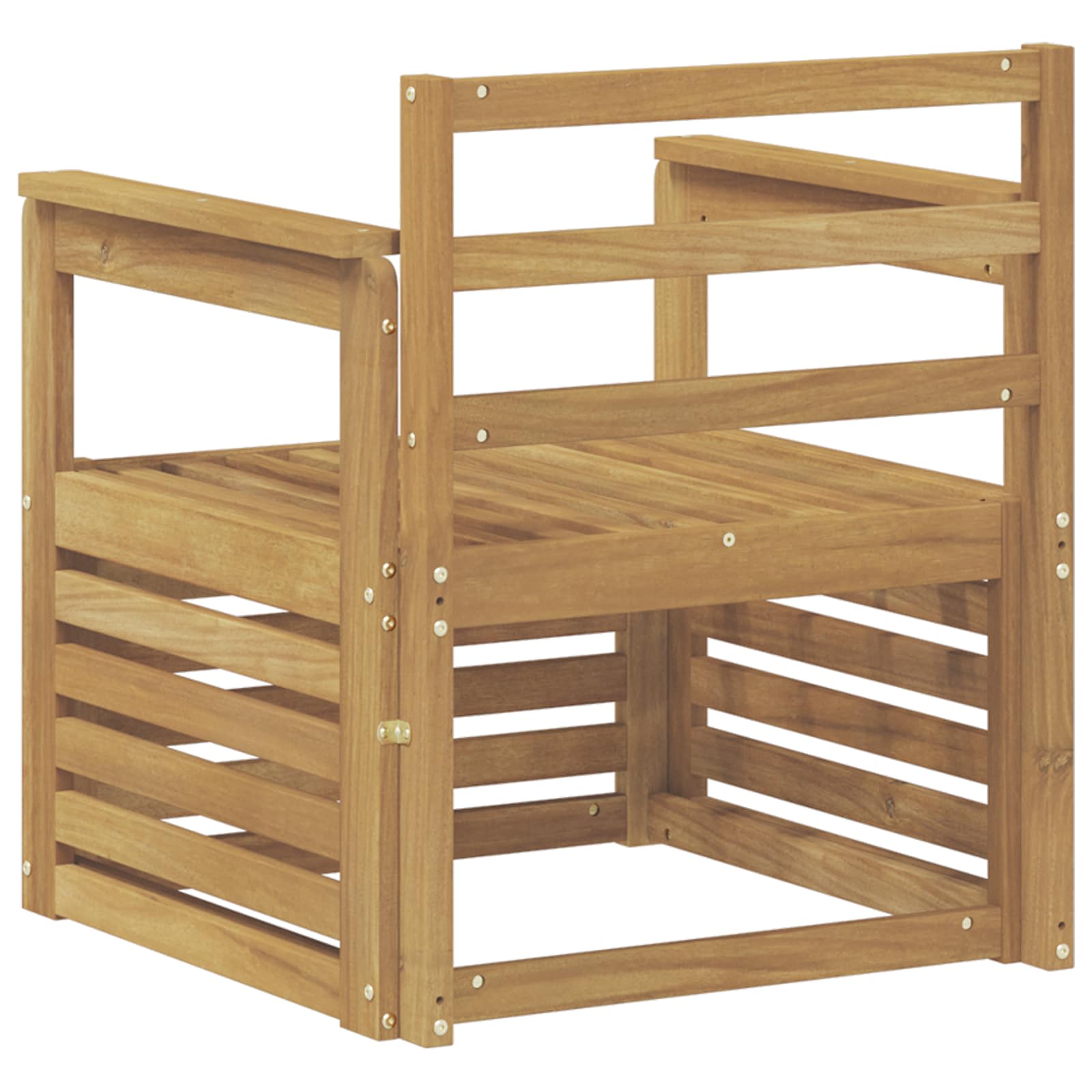 vidaXL 2 Stück Outdoor-Sofagarnitur Massivholz Akazie Weiß