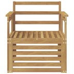 vidaXL 2 Stück Outdoor-Sofagarnitur Massivholz Akazie Weiß