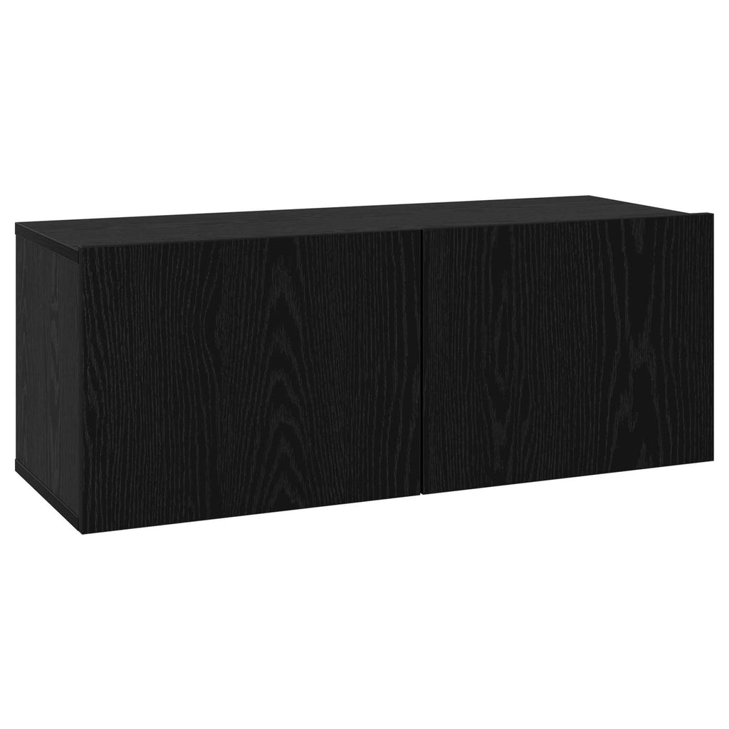 vidaXL TV-Schrankset 6 pcs 80 x 30 x 30 cm Schwarze Eiche