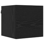 vidaXL Wandmontiertes TV-Regal 8 pcs Schwarze Eiche 30,5 x 30 x 30 cm