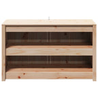 vidaXL Outdoor-Küchenschrank mit Regal MEPPEL 3 Stück Natur Douglasie