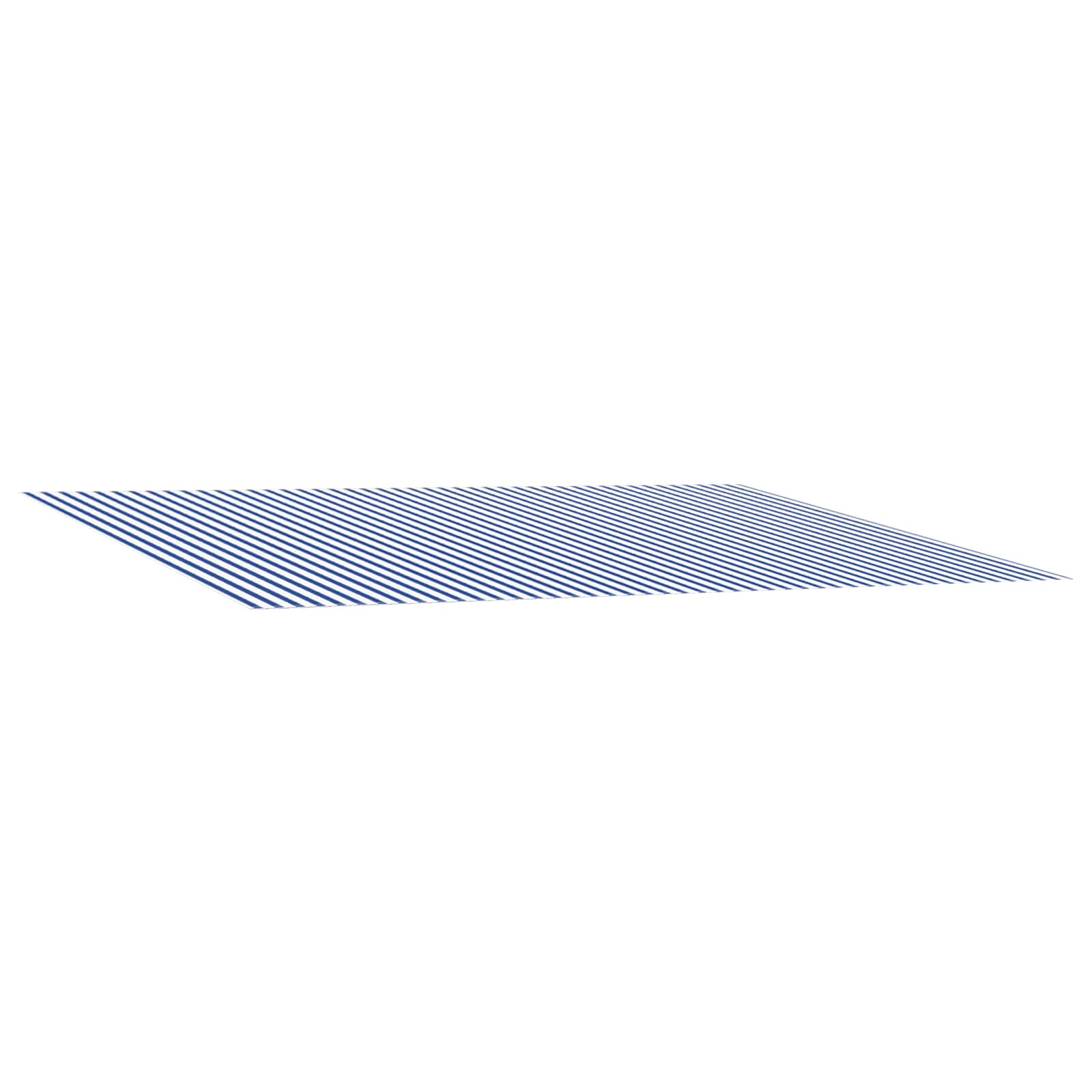 vidaXL Markisenersatzstoff Blau und Weiß 250 x 200 cm Polyester