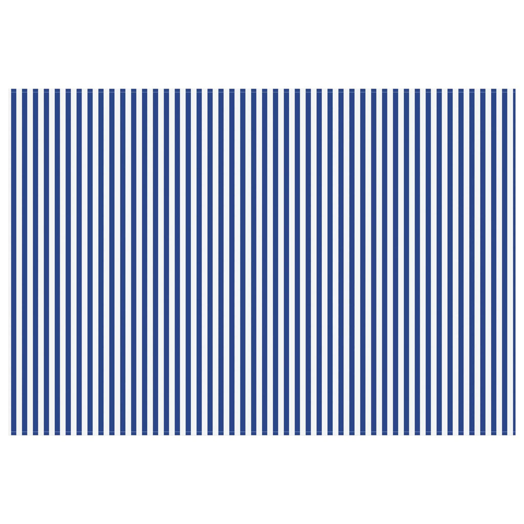 vidaXL Markisenersatzstoff Blau und Weiß 250 x 200 cm Polyester