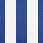 vidaXL Markisenersatzstoff Blau und Weiß 250 x 200 cm Polyester